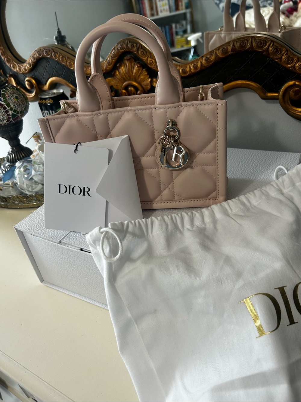 NWT Mini Dior Book Tote - Picture 2 of 13